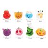 8pcs Luminous Pumpkin Ghost Miniatures Resin Craft Little Statue Halloween Figurines  Desktop Decor