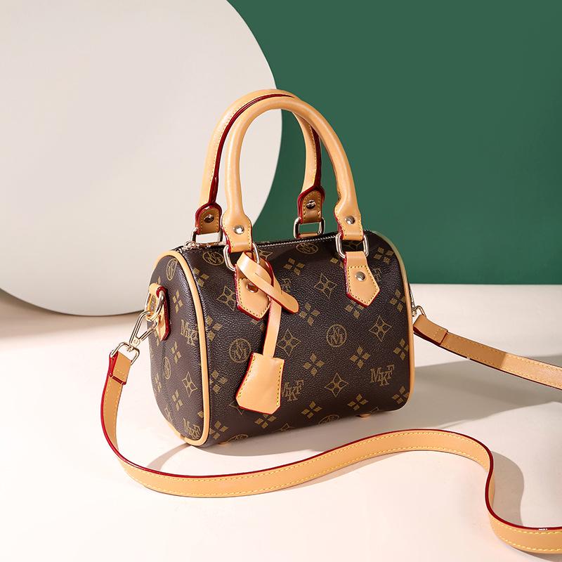 Serene Greens MKF Dames Bedrukte Mini Schoudertas, 2023 Modetrend Boston Stijl Messenger Bag 19.5*13*16cm