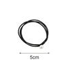 5pcs Pearl Hair Ties Girls Black High Elastic Rubber Bands for Women Kids Thin Scrunchies Hair Accessories Simple Hair Rope