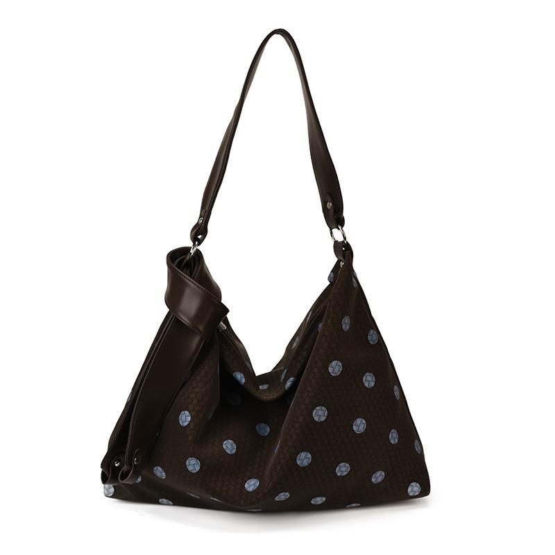 Elegant Polka Dot One-Shoulder Tote Bag - 2026 Fashion, Versatile, Large Capacity for Women