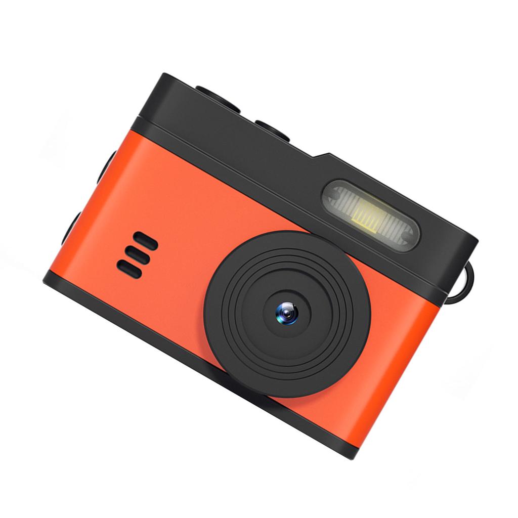 Keychain Camera 0.96inch HD Display 1080P 12MP Vintage Compact Camera with LED Fill Light for Travel Campus