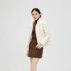 Autumn and winter new European light down jacket women's short fashion stand-up collar white duck down small coat tide