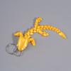 Adorable Multi Jointed Keyrings Creative 3D Printed Gecko Figurine Keychain Unique Backpack Decoration Accessories Gifts