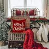Christmas Decoration Pillow Cover Christmas Car Christmas Tree Pattern Cushion Cover Suitable for Home Living Room Sofa Room