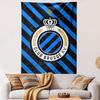 "Club Brugge KV Logo with Blue Stripes" Patterned Tapestry Home Decor, Suitable for Bedroom and Living Room, Gift