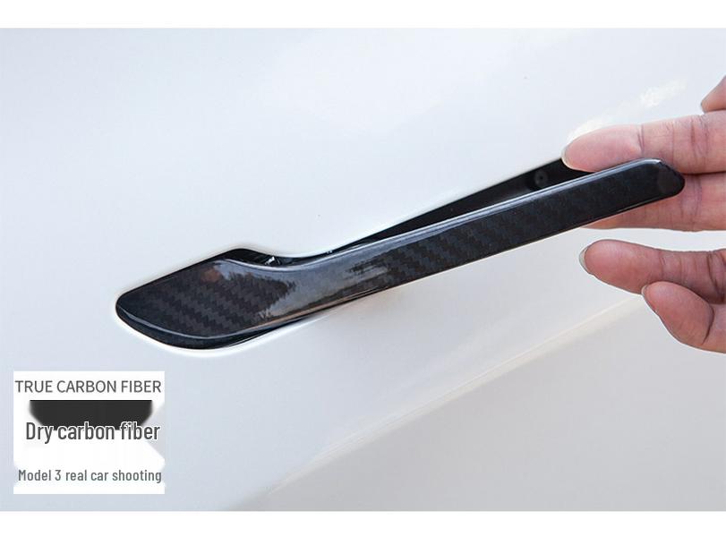 Tesla Model 3/Y Refresh Carbon Fiber Door Handle Sticker
