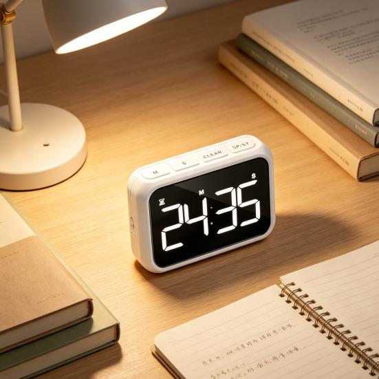 Kitchen Timer with Magnetic Easy Operation Timer Digital Large LED Display Clear Timing Counter for Cooking Baking Fitness