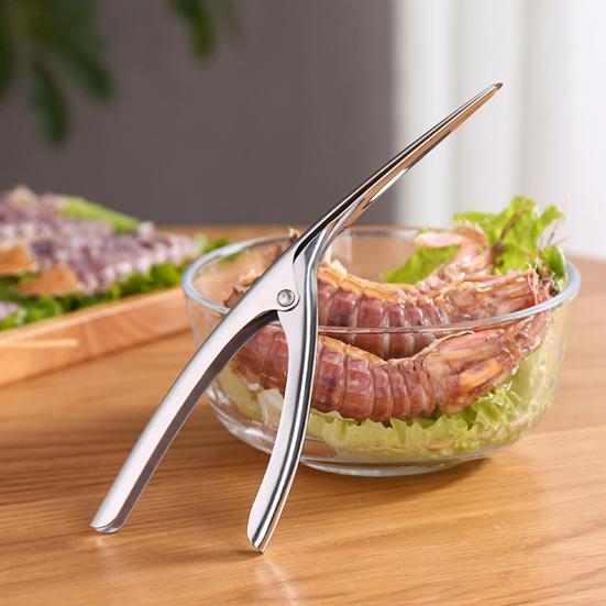Loupák na krevety Nerezový kuchyňský spotřebič pro rychlé loupání krevet Nůž na vlasec Rybaření Humr Mořské plody Nástroj pro domov Restauraci