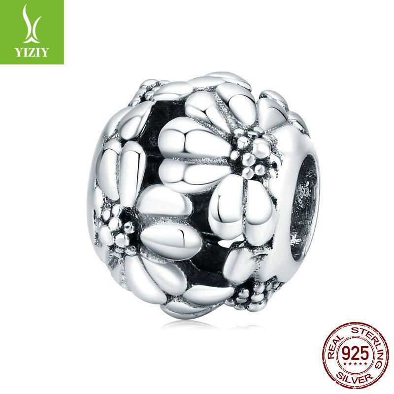 Handmade Diy Bracelet Beads Loose Beads, Accessories S925 Silver Hollow Beads Collection Picture