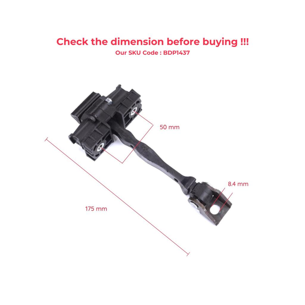 BDP1437 Rear Door Stop Check Assy Limiter Strap for VW T-Roc A11 D11 2017-On 5-Door 2GA839249B