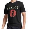 Nuova T-shirt con Logo Attivo Effetto Distressed Analogico a Valvole Termoioniche Divertente Taglia dalla S alla 5XL