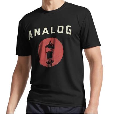 New Vacuum Tube Analog Distressed Effect Active Logo T-Shirt Funny Size S To 5XL