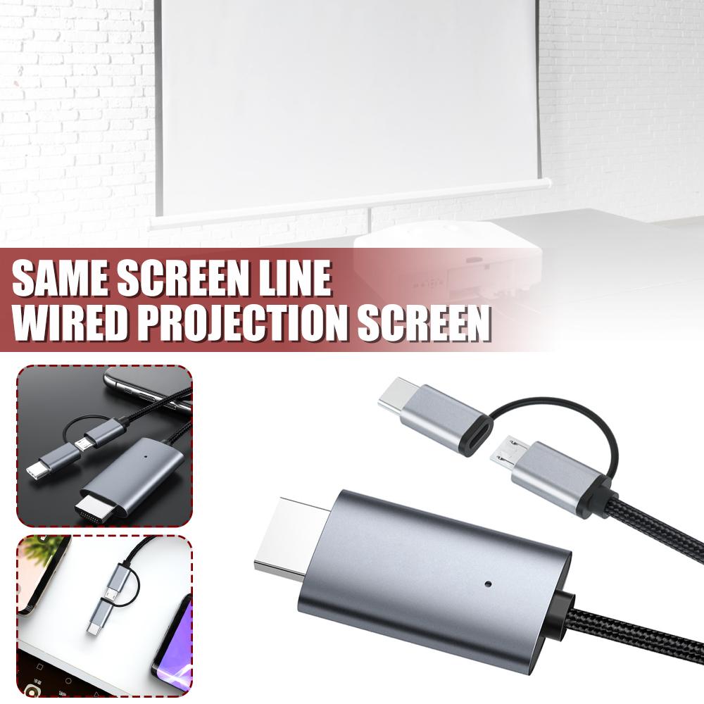 

Lvye 2 в 1 Type C Micro USB к HDMI 1080P HDTV Телефон-адаптер для телевизора
