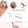 Retractable Keychain Badge Reel Holders Metal Heavy Duty With Carabiner Belt Clip And Key Ring For ID Card Name Holder