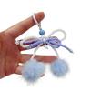Bowknot Plush Ball Charm Pendant Chain Y2K Phone Straps Pocket Keychain Strap