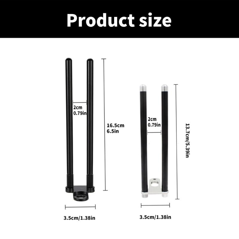 Windproof Stick Snag Stick Ears Fishing Rod Connector for Bites Alarm Fishing Accessories Aluminum Fishing Snag Stick