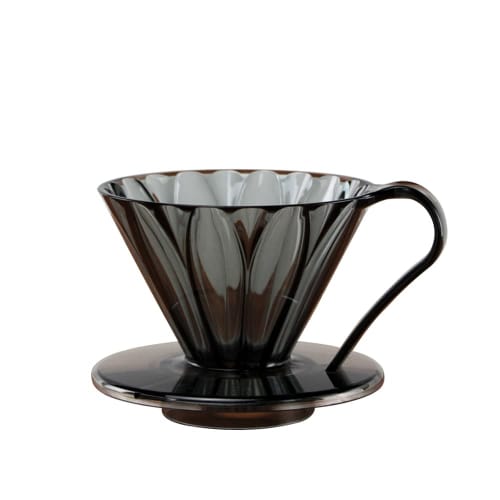 Sanyo Sangyo CAFEC Tritan Flower Dripper CUP1 (1 cup), Black, TFD-1CB