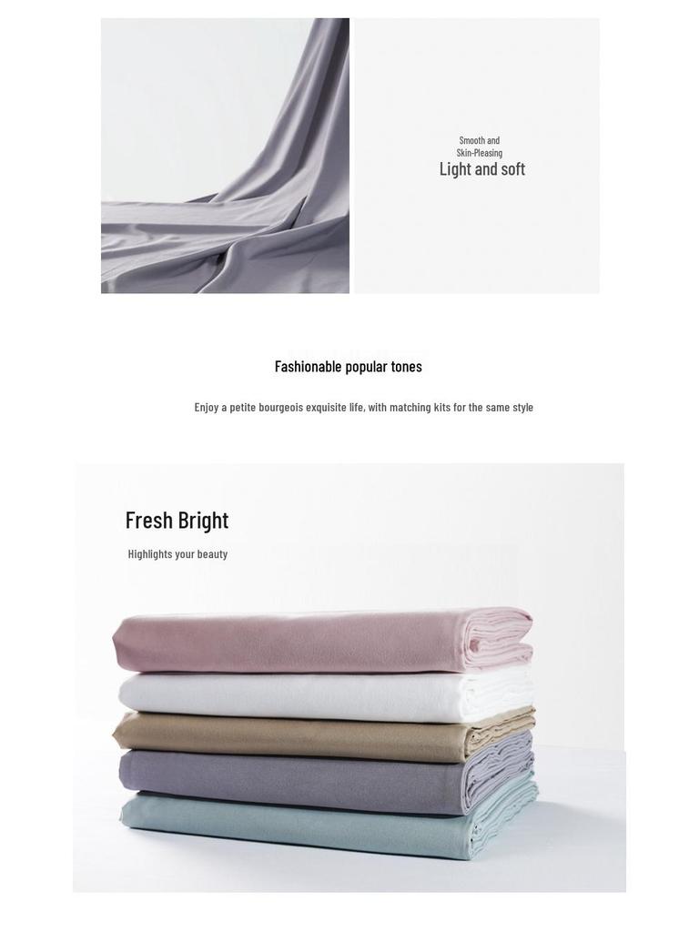 Orange Soft Cotton Beauty Salon Bed Sheets - Solid Color Massage Sheets