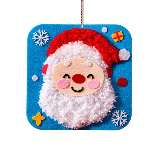 1/7/10Pcs Christmas Handmade DIY Material Bag Easy to Operate Embroidered Doll Set with Cartoon Animal Pattern Sewing Craft Kit