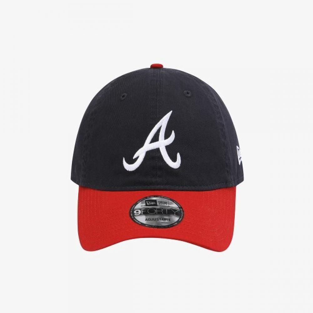 New Era Atlanta Braves Basic Tone Unstructured Ballcap Navy 15216770