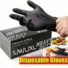 Disposable Nitrile Gloves Household Black Gloves Cooking Hand Glove for Kitchen Gloves for Tattooing Manicures Salon Cleaning
