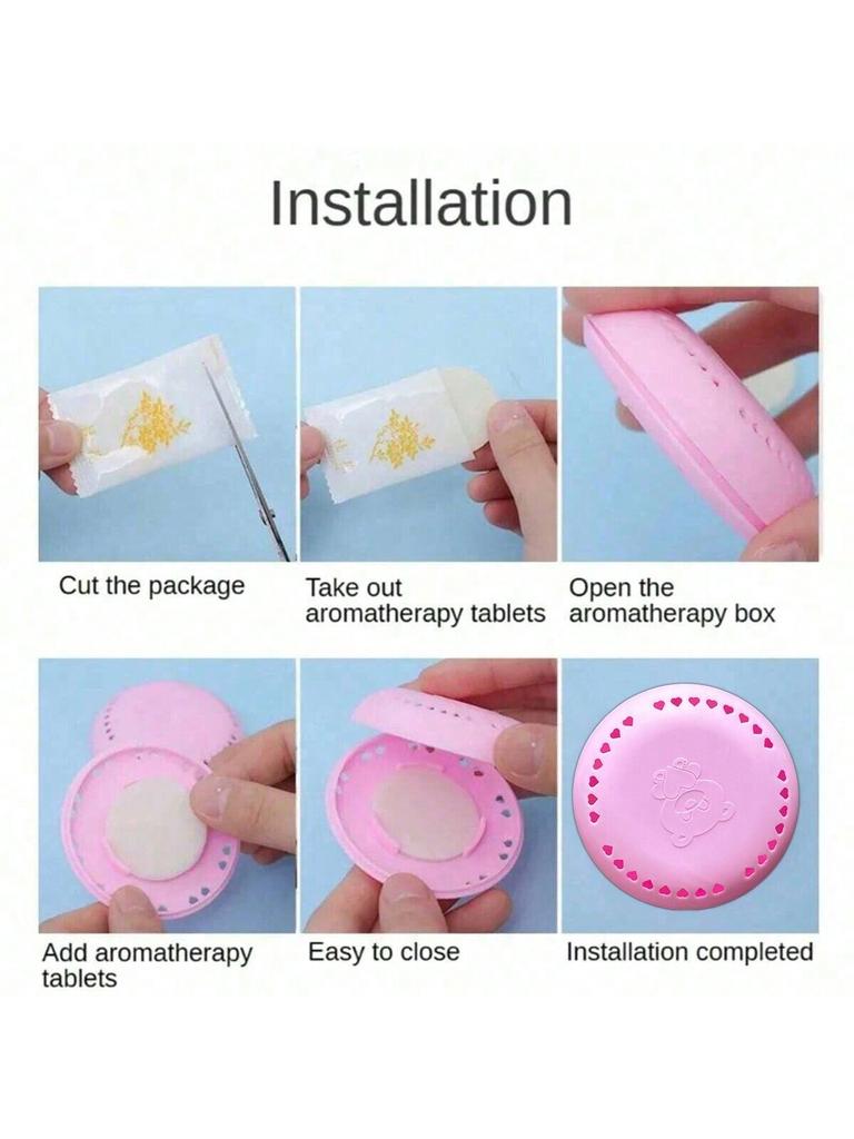 6PCS [Viscous Solid Air Freshener] Adhesive Home Aromatherapy (6 Aromatherapy Options), Aromatic Sol