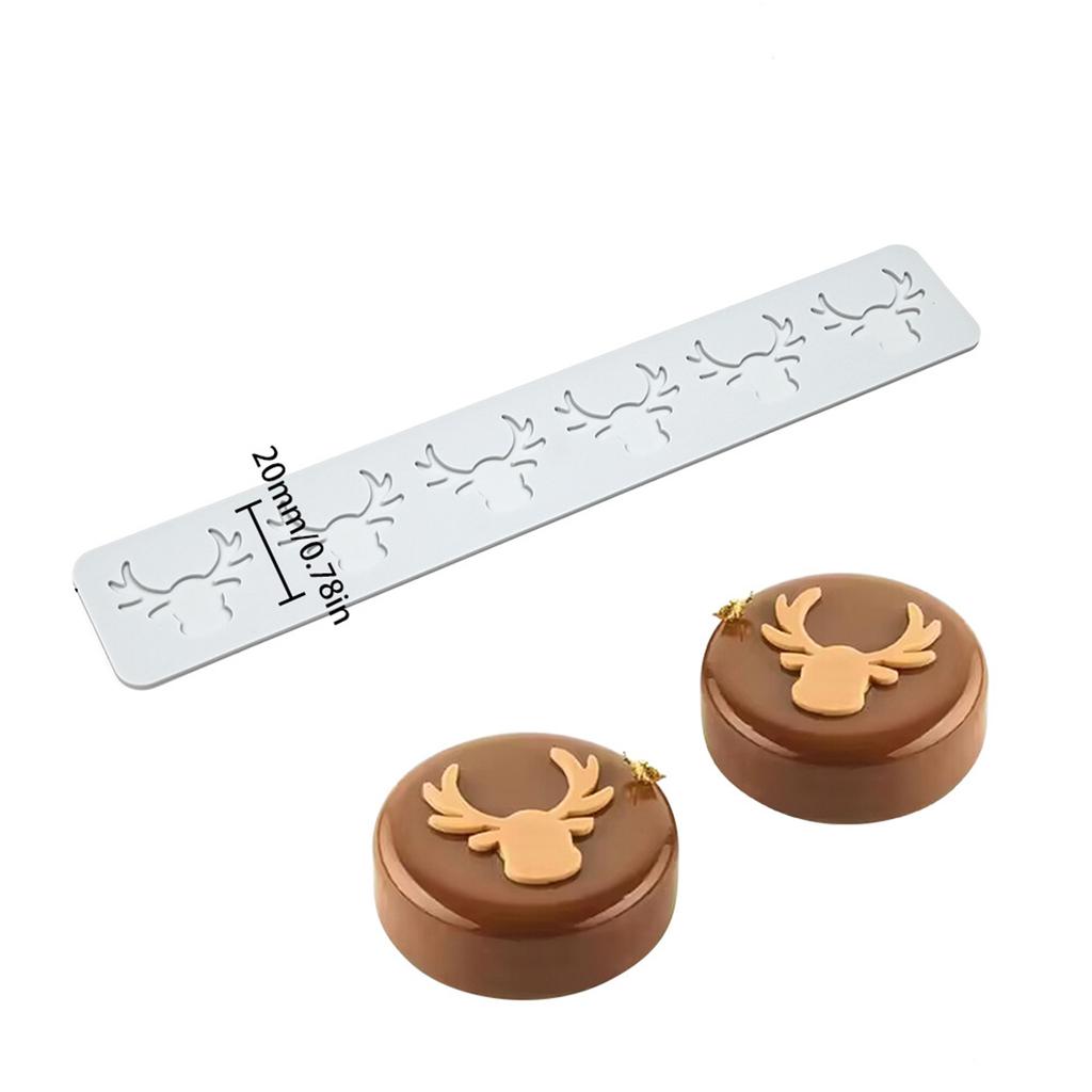 Christmas Cake Decors Christmas Lace Mats Silicone Lace Molds Silicone Lace Pad Suitable for Parties and Celebration