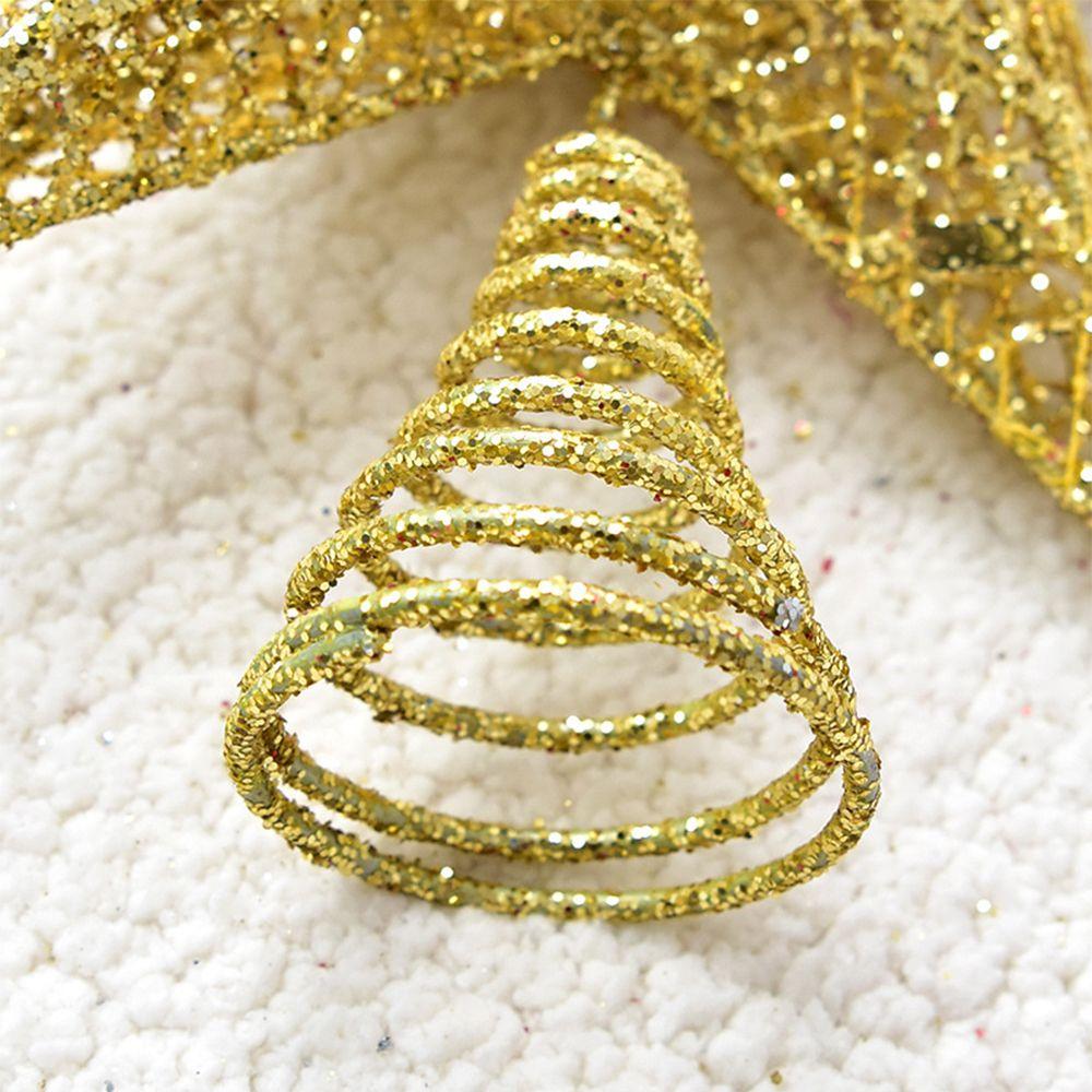 Home Navidad Glitter Iron Gold Christmas Decoration Christmas Tree Top Star Tree Ornaments