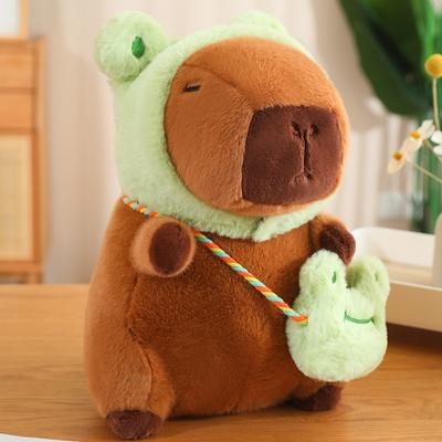 Cute Toy Plush 25-50cm Capybara Multicolor Fluffty Animal Doll Pillow Soft Accessories Headgear Capybara Doll