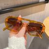 Retro Tortoiseshell Pilot Sunglasses Women Brand Designer Oversized Shades Eyewear Double Bridge Rectangle Men Sun Glassses