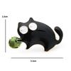 New Cute Little Fat Man Playing Ball Cat Brooch Ladies Alloy Enamel Cat Animal Party Casual Brooch