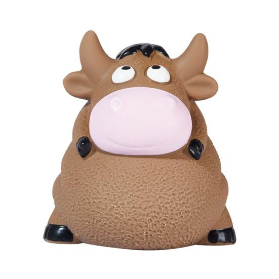 Squeaky Dog Chew Toy for Small Medium Large Dogs Cartoon Animal Design Interactive Latex Dog Toy for Anxiety Relief Teeth Cleaning