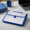 Study Material Storage Document Organizer with Handle And Buckle Closure, Expandable Waterproof File Bag, Clear Plastic Folder 800 Sheets Capacity