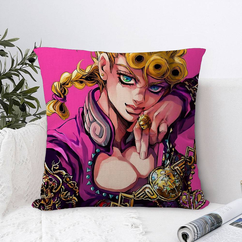 JoJos Bizarre Adventure Anime Pillow Gift Home Office Decoration Bedroom Sofa Car Cushion Cover case x