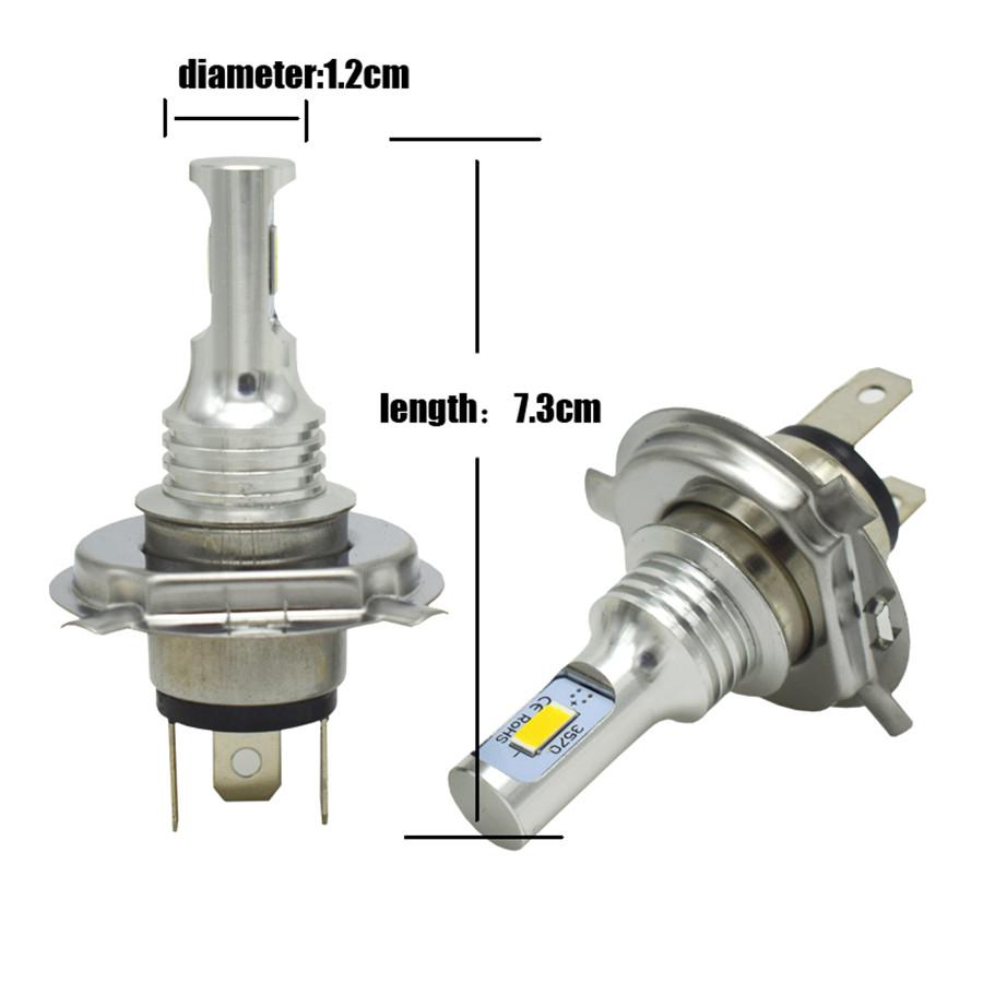 H4 9003 HB2 Canbus LED Headlights Bulb High&Low Beam 35W 4000LM White Error Free