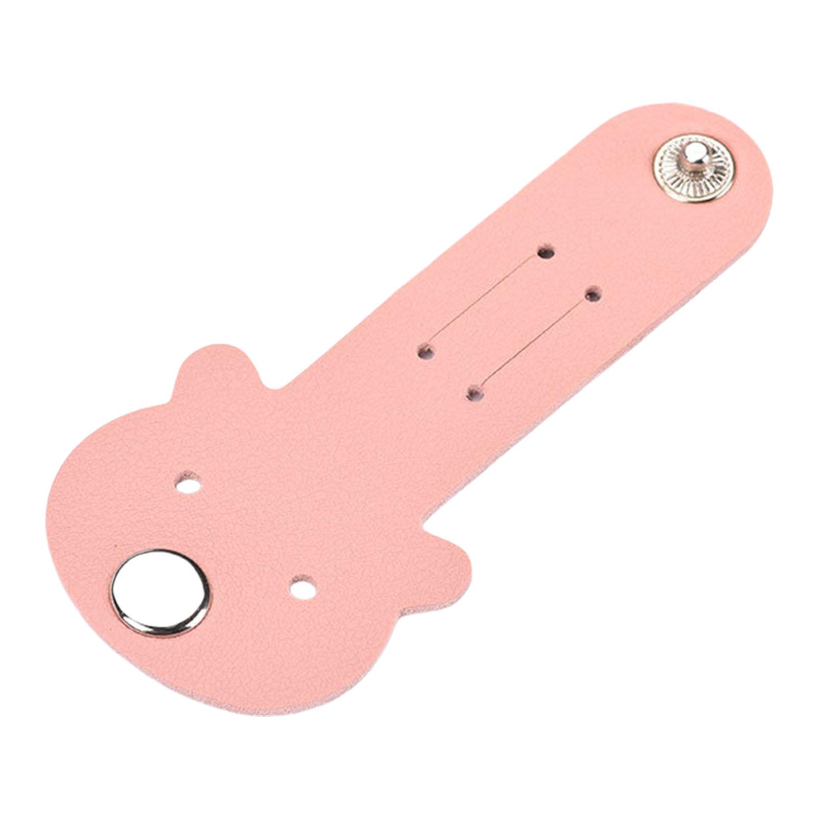 

Милый дизайн медведя, держатель-зажим для шнура из искусственной кожи, органайзер для кабелей для хранения в путешествиях, с несколькими вариантами цвета розовый