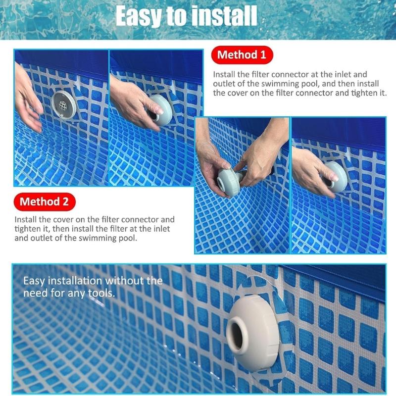 For 25022E 1500 2000 2500 4000 11070 11072 Hose Connection Set Grill-shape Filter Inlet Nozzle Swimming Pool Accessories