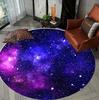 Creativity Round Carpets Nebula Pattern Bedroom Rug Living Room Floor Mat for Meditation Reading Chair Mat Home Decor Yoga Mat