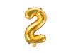 Foil Balloon 35cm Number ''2'' Gold | FB10M-2-019