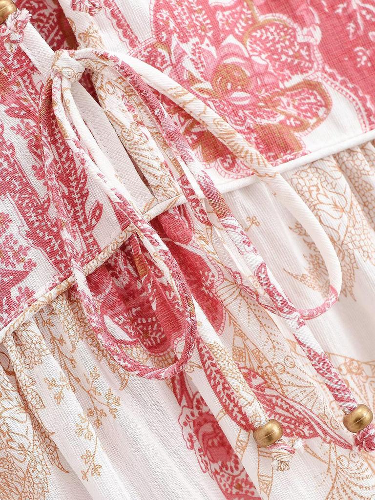 2026 Spring Bohemian Tassel Dress with European and American Style 