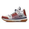 Li Ning Wowls Cushioning Rebound Mid top Basketball Shoes Men's White Umber ABBQ007-1