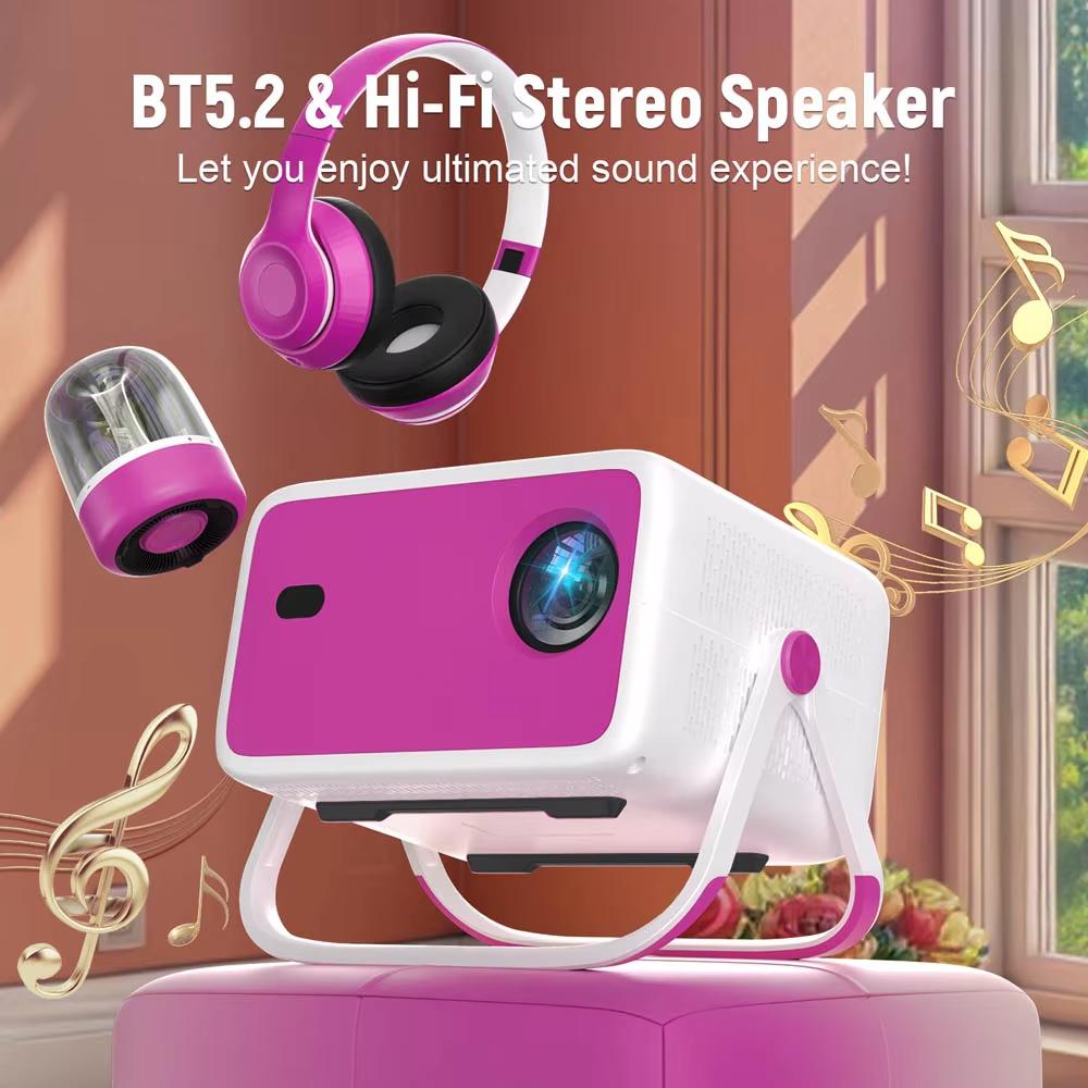 Velec 4K HD Projector 650 ANSI 1080P Auto Focus Android 11 H713 Wifi6 BT5.2 Portable Outdoor Video Smart Home Theater Projectors