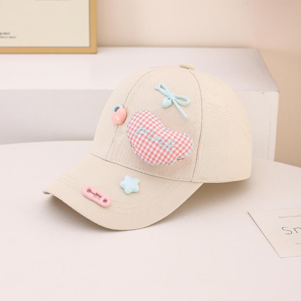2025 Fashion Kids' Sun Protection Baseball Cap with Cartoon Duckbill Design for Spring & Autumn