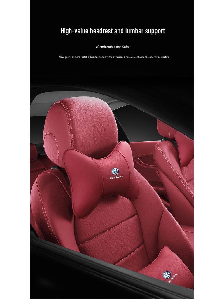 Volkswagen Autokussen voor Hoofdsteun en Lendensteun voor Sagitar, Bora, Magotan, Lavida, Passat, Lamando, Jetta, POLO.