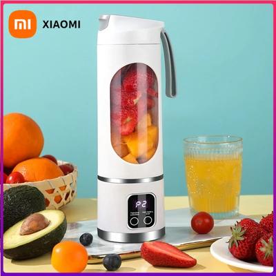 Xiaomi 10 Blades Portable Fruit Juicer 450ml Capacity 3 Gears USB Rechargeable Blender Ice Crusher for Shakes and Smoothies Juicer Cup