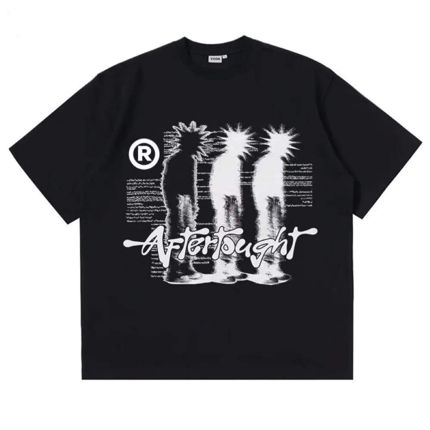 

Women s T-shirt With Cotton Pattern Printed Shadow Y2k Street Top Short Sleeved T-shirt Hip-hop Harajuku Retro Aesthetic 90014 S чёрный