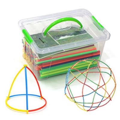Magic Straw Toy Straw Block 300p + Case Random Delivery Korean Childrens Toys