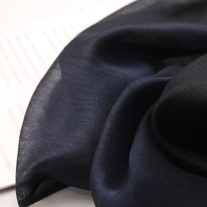 Dual-Use Gradient Mulberry Silk Scarf: Cotton, Linen & Silk Wrap for Women
