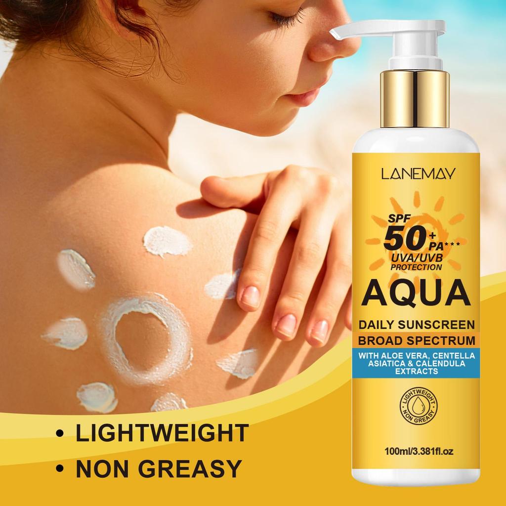 Daily Sunscreen-Locks In Moisture-Prevents Skin Damage-Water Resistant For 80 Minutes-100ml