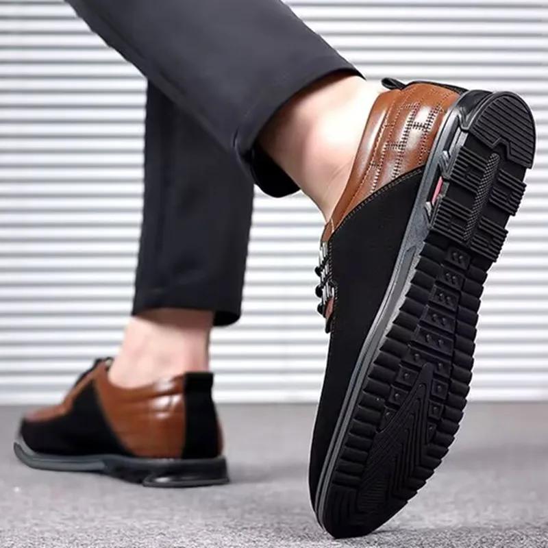 FashionBusiness Men Formal Shoes Lace Up Official Leather Casual Social Shoes Male Black Fashion Gentleman Style Shoes Big Size 49 50